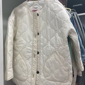 Abercrombie Cream Puffer Coat Size Small